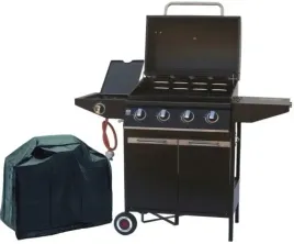 grill-gazowy-wozek-4-1-148-kw-z-rusztem-zeliwnym-pokrowiec