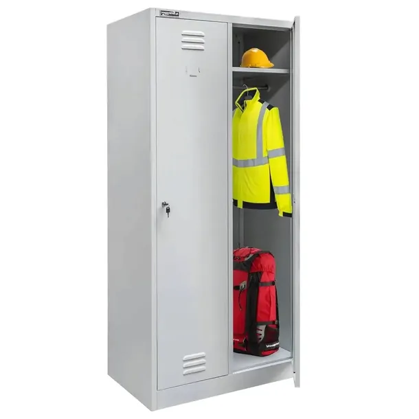 Szafka BHP ubraniowa metalowa pracownicza DWUDRZWIOWA 180x80x50cm Mega-M
