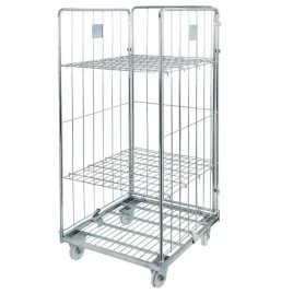 rollkontener-wozek-siatkowy-ocynkowany-500kg-dwie-polki-trzy-sciany