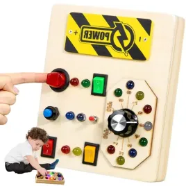 tablica-manipulacyjna-panel-sensoryczny-drewniany-kontroler-led-przelacznik