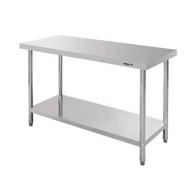 Stół roboczy GASTRONOMICZNY z PÓŁKĄ 140x60cm stal nierdzewna Mega-M