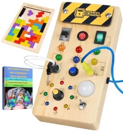 drewniana-tablica-sensoryczna-edukacyjna-led-montessori-wlacznikami-swiatla