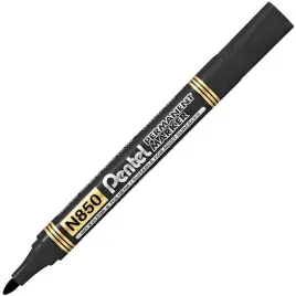 czarny-marker-permanentny-okragly-pentel-n850-niezmywalny-flamaster