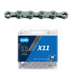 kmc-lancuch-x11-118-ogniw-szary-box