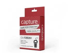 capture-24mm-x-8m-black-on-white-tape-ca-tze251