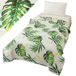 koldra-letnia-160x200-lekka-pikowana-kolorowa-na-lato-liscie-monstera-06