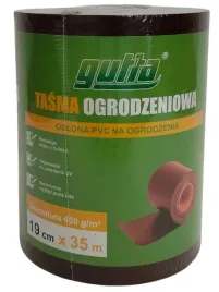 gutta-tasma-ogrodzeniowa-pvc-450g-m2-z-klipsami-brazowa-19-cm-x-35-m