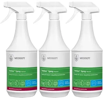 Velox Spray Neutral 1L do dezynfekcji powierzchni i narzędzi kosmetycznych