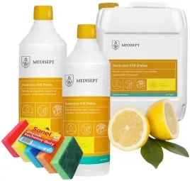 medisept-zestaw-do-mycia-naczyn-510-dishes-cytrynowy-7l-i-zmywak-do-naczyn