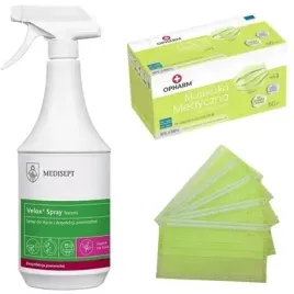 plyn-do-dezynfekcji-powierzchni-velox-tea-1l-maseczka-niebieska-50szt