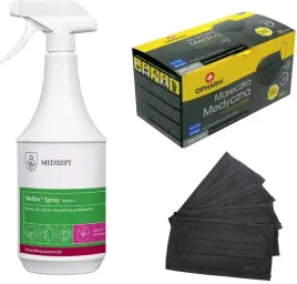 plyn-do-dezynfekcji-powierzchni-velox-tea-1l-maseczka-medyczna-czarna-50szt