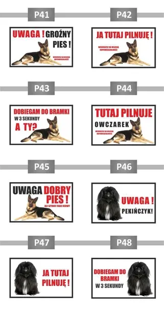 tabliczka-20x125-uwaga-pies-stan-nowy-wysokosc-produktu-12-5-cm