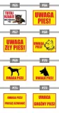 tabliczka-20x125-uwaga-pies-stan-nowy-marka-bez-marki