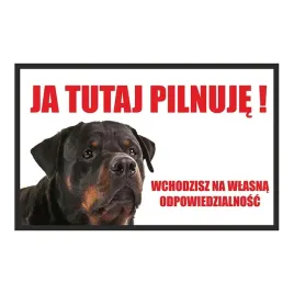 tabliczka-ja-tutaj-pilnuje-rottweiler