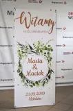 x-baner-komunia-60x160-compact-gold-pattern-stan-nowy-wysokosc-produktu-160-cm