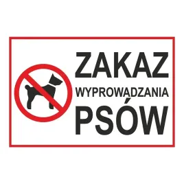 tabliczka-zakaz-wyprowadzania-psow-biala