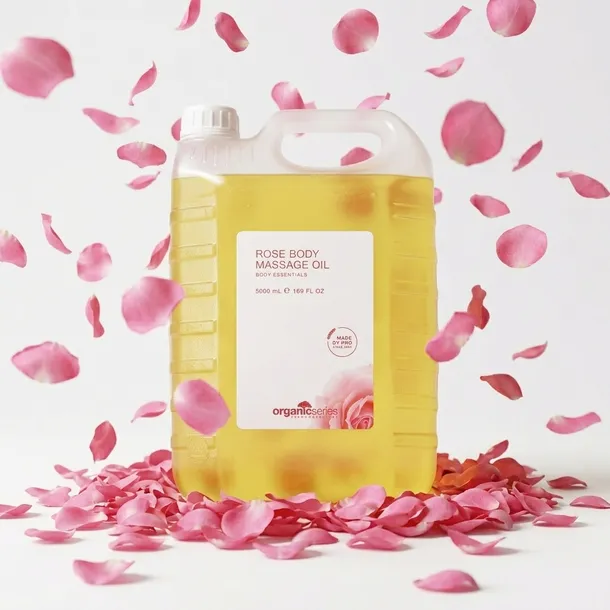 Olej do masażu ciała olejek różany 5L Organic Series (bez parafiny)