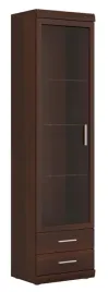 witryna-1d-2s-ciemna-waska-imperial-orzech-mat-195-x-50-x-38-brazowa-wojcik