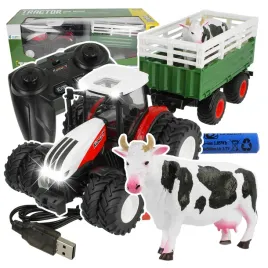 traktor-z-przyczepa-zdalnie-sterowany-ciagnik-rolniczy-wywrotka-krowa