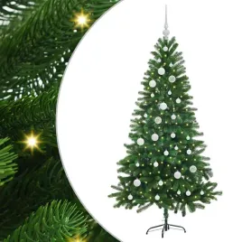 sztuczna-choinka-stozkowa-150-cm-z-cieplym-oswietleniem-led-i-dekoracjam
