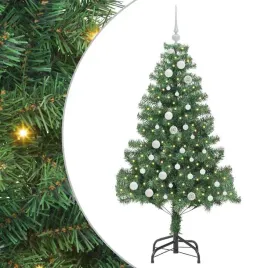 sztuczne-drzewko-choinkowe-stozkowe-z-oswietleniem-led-150-cm-zielone-pvc