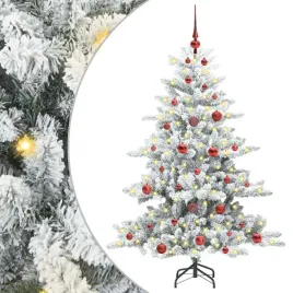 sztuczna-choinka-na-zawiasach-150-cm-z-dekoracyjnymi-lampkami-led-biala