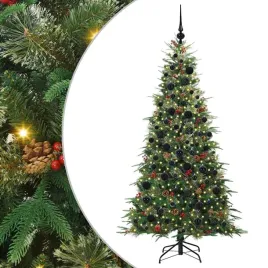 nowoczesna-stozkowa-ozdoba-choinkowa-z-oswietleniem-led-zielona-180-cm
