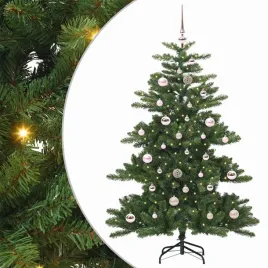 sztuczna-choinka-na-zawiasach-z-lampkami-led-150-cm-zielona