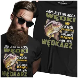 prezent-dla-wedkarza-koszulka-meska-wedkarska-jam-jest-wladca-wedki-karp