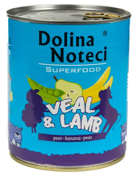 Dolina Noteci Superfood Cielęcina Jagnięcina Mokra Karma Dla Psa 800g