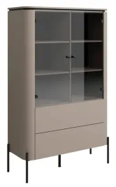 witryna-dwudrzwiowa-calderis-z-dwiema-szufladami-98-cm-congo