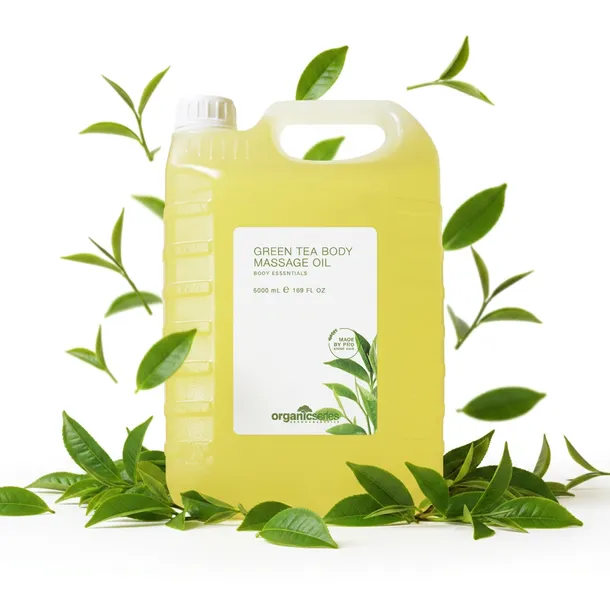 Olej do masażu ciała olejek zielona herbata 5L Organic Series (bez parafiny)