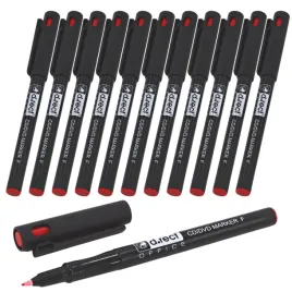 marker-cienkopis-pisak-pernamentny-czerwony-12szt
