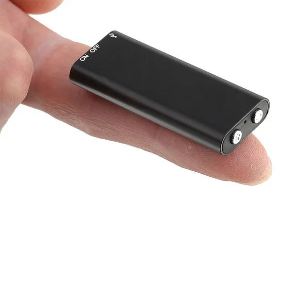 Mini DYKTAFON Szpiegowski Ukryty Podsłuch 200h 16GB USB Rejestrator Dźwięku