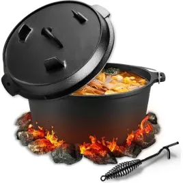 kociolek-garnek-zeliwny-na-ognisko-mysliwski-3w1-patelnia-grill-premium-4l