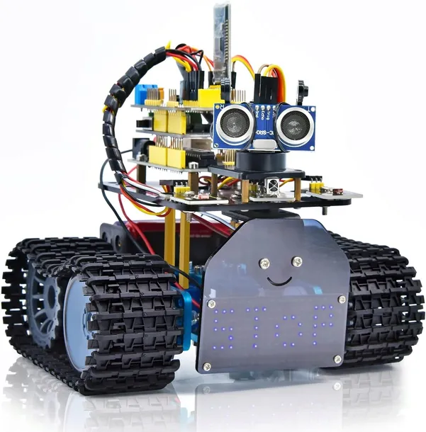 Robot do nauki zestaw 4WD IDE Tank edukacyjny robotyka mechatronika program