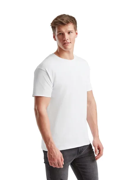 Fruit of The Loom Koszulka T-shirt męski Bawełna Premium Iconic Biała M