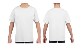 t-shirt-koszulka-dziecieca-100percent-bawelna-gildan-softstyle-64000-biala-128-cm