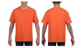 t-shirt-koszulka-dziecieca-100percent-bawelna-gildan-sofstyle-64000-pomarancz-152