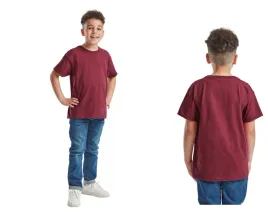 t-shirt-koszulka-dziecieca-wf-bawelna-fruit-of-the-loom-610330-bordowa-164