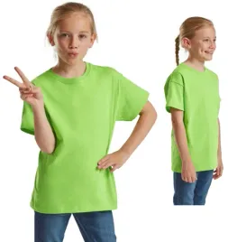 t-shirt-koszulka-dziecieca-wf-bawelna-fruit-of-loom-610330-zielony-lime-140