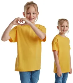 t-shirt-koszulka-dziecieca-wf-bawelna-fruit-of-the-loom-610330-zolta-98