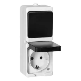 lacznik-natynkowy-jednobiegunowy-gniazdo-2p-z-schuko-aquatic-mini-ip54-bi