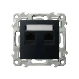 ospel-szafir-czarny-gniazdo-komputerowe-kat-5e-rj-45-gpk-2z-k-m-33