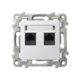 ospel-szafir-bialy-gniazdo-komputerowe-kat-5e-rj-45-gpk-2z-k-m-00