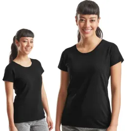 t-shirt-koszulka-damska-bawelna-100percent-fruit-of-the-loom-614200-czarny-l