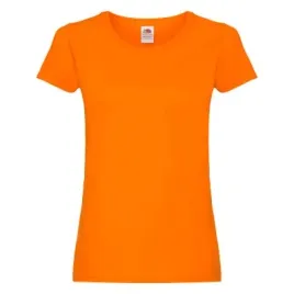 t-shirt-koszulka-damska-bawelna-100percent-fruit-of-the-loom-614200-pomarancz-xs