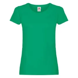 t-shirt-koszulka-damska-bawelna-100percent-fruit-of-loom-614200-zielony-kelly-l