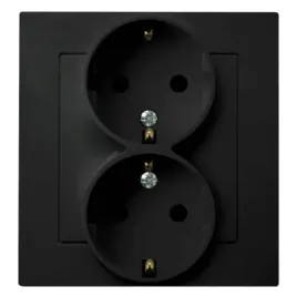 ospel-as-czarny-gniazdo-podwojne-0-schuko-gp-2gs-m-33