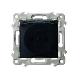 ospel-szafir-czarny-metalik-gniazdo-bryzgoszczelne-z-uziemieniem-ip-44-wi